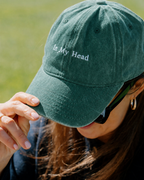PRE-ORDER - Green 'In My Head' Embroidered Baseball Cap