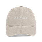 PRE-ORDER - Cream 'In My Head' Embroidered Baseball Cap