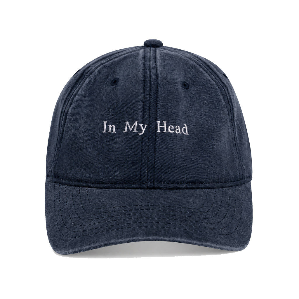 PRE-ORDER - Navy 'In My Head' Embroidered Baseball Cap
