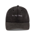Black 'In My Head' Embroidered Baseball Cap