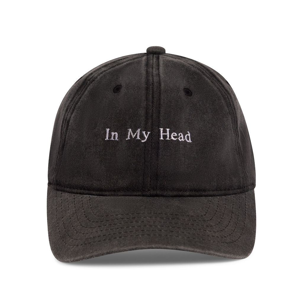 Black 'In My Head' Embroidered Baseball Cap