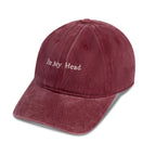 Burgundy 'In My Head' Embroidered Baseball Cap