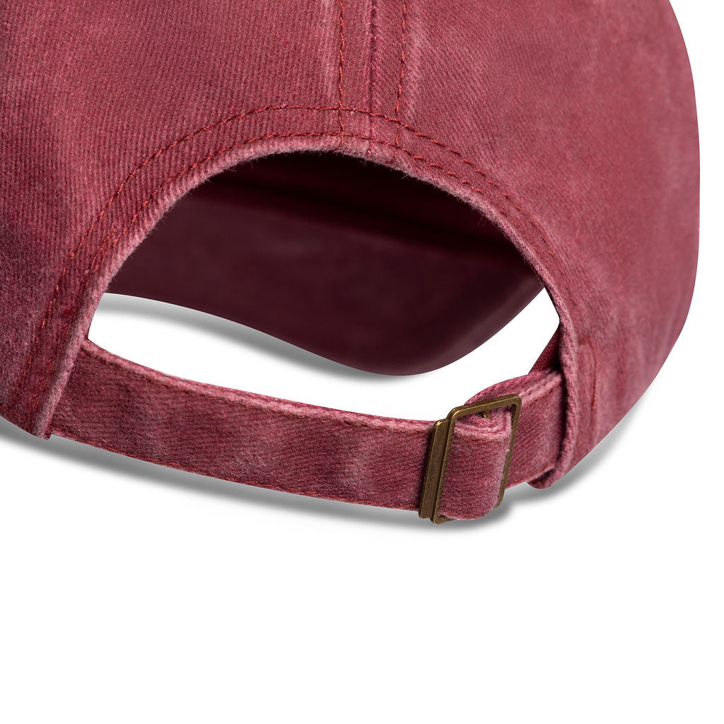 Burgundy 'In My Head' Embroidered Baseball Cap