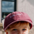 Burgundy 'In My Head' Embroidered Baseball Cap